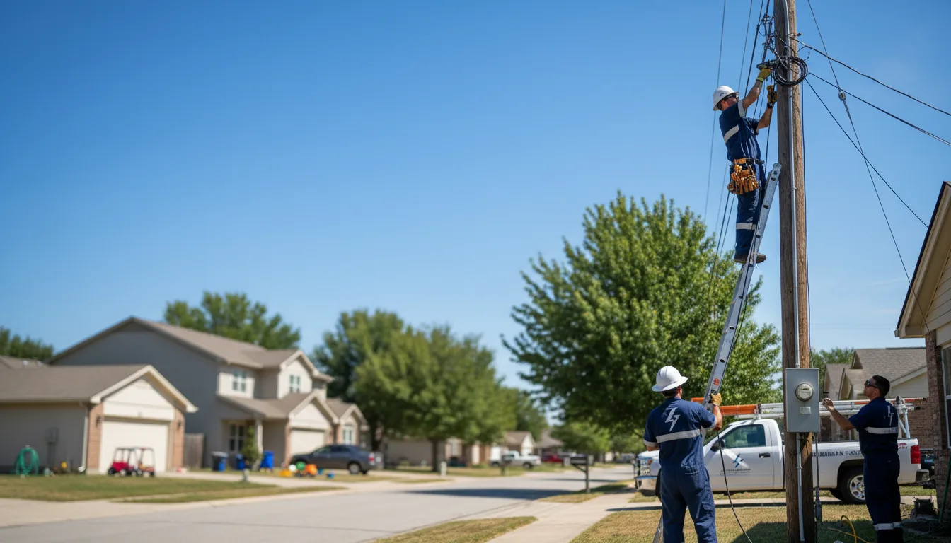 Residential electrician providing installation services in Hartford, IA